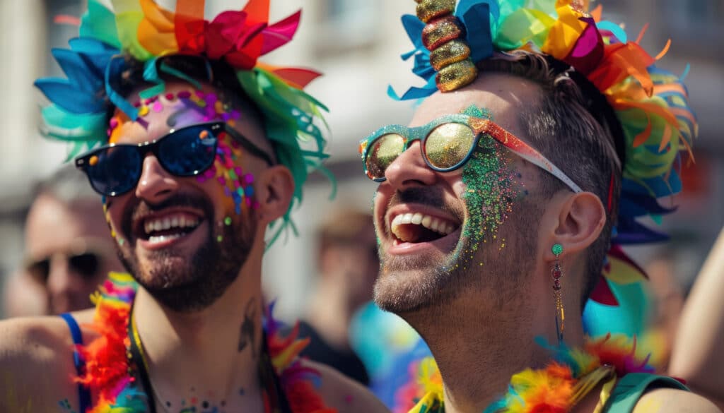 Foliões no Carnaval