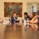 Marcelo Santos e os outros membros da nova Mesa Diretora foram recebidos por Casagrande, no Palácio Anchieta, após eleição na Ales. Foto: Hélio Filho/Secom