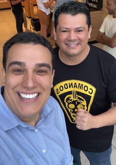 Erick Musso em encontro com Gilvan