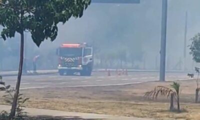 Incêndio em vegetação do Aeroporto de Vitória