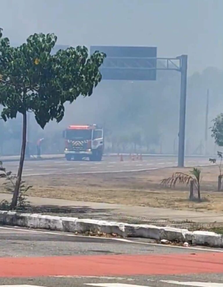 Incêndio em vegetação do Aeroporto de Vitória