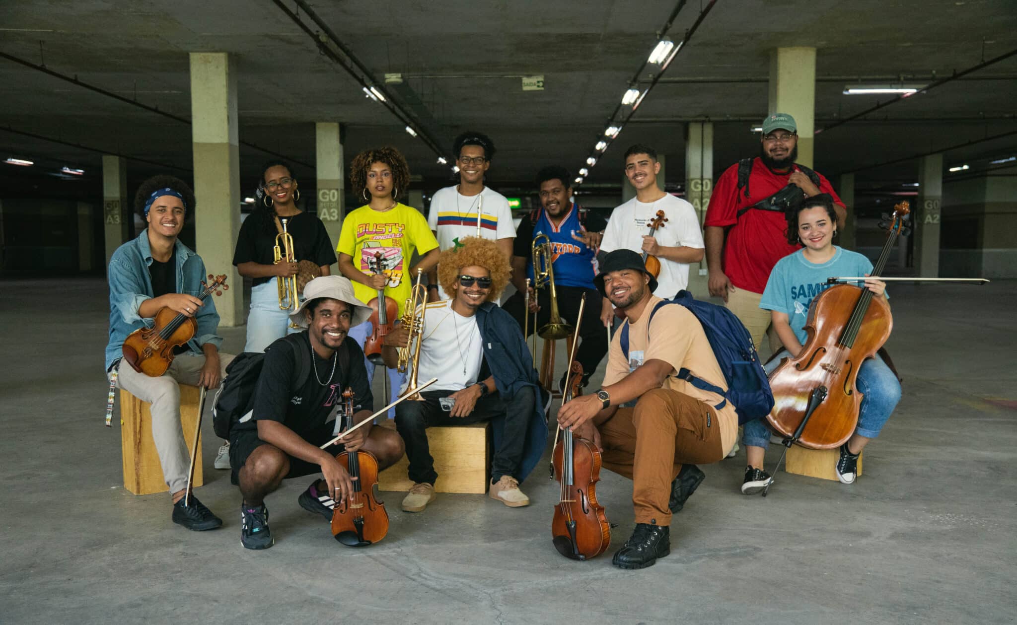 Orquestra da Quebrada une clássico e hip-hop em escolas de Cariacica e Viana com patrocínio da ES Gás. Foto: Divulgação