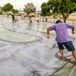 Pista de skate na orla de Camburi, em Vitória