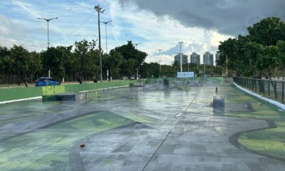 Pista de skate na orla de Camburi, em Vitória