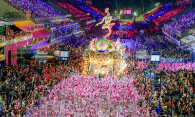 Sambódromo do Rio de Janeiro durante desfile das escolas de samba. Foto: Divulgação