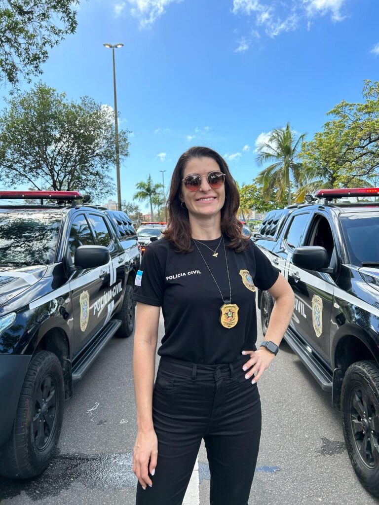 Ana Paula Milani Patrocínio, psicóloga da Polícia Civil do Espírito Santo e técnica de referência do projeto Homem que é Homem. Fotos: Divulgação