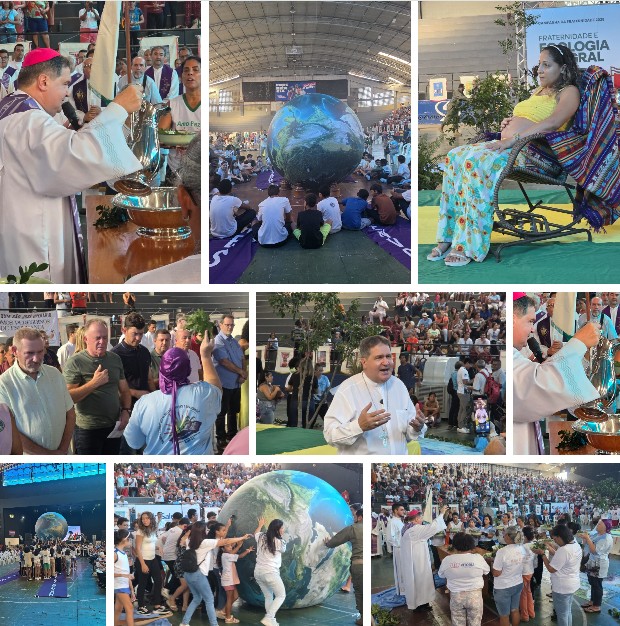 Momentos do lançamento da Campanha da Fraternidade, no Ginásio Dom Bosco, em Vitória. Fotos: Arquidiocese de Vitória