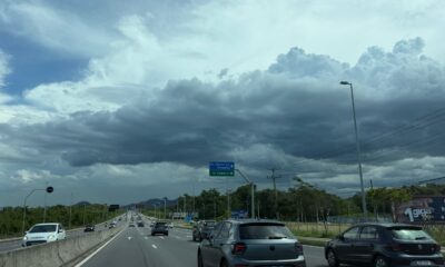 Céu nublado na Serra. Chuva