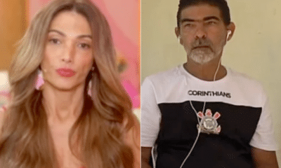 Patrícia Poeta deu detalhes ao vivo ao pai de Vitória sobre o assassino da filha. Foto: Reprodução