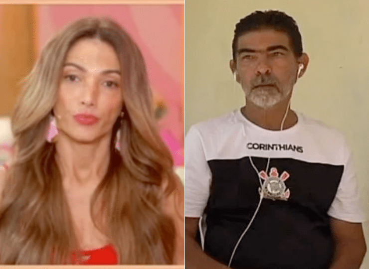 Patrícia Poeta deu detalhes ao vivo ao pai de Vitória sobre o assassino da filha. Foto: Reprodução