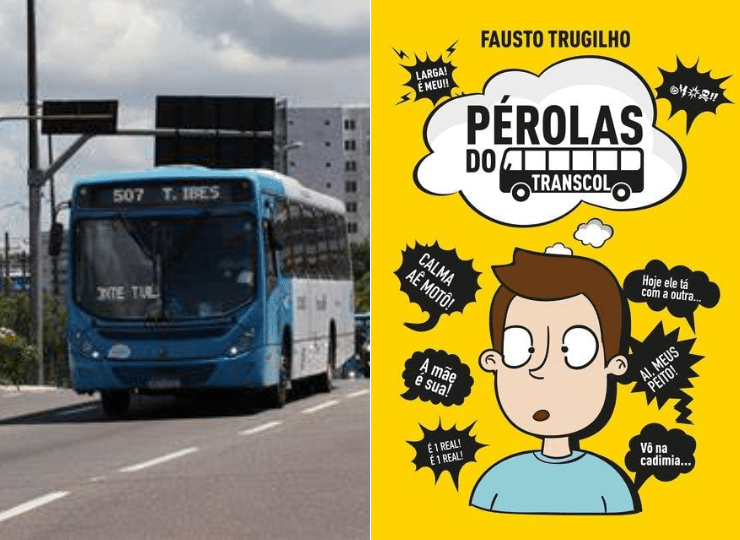 Livro "Pérolas do Transcol" de Fausto Trugilho. Foto: Montagem/ Reprodução