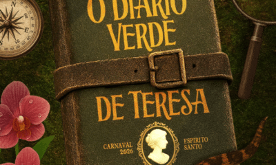Em busca do 10º título, a MUG desvenda Diário Verde de Teresa da Baviera no Carnaval 2026. Foto: Divulgação/MUG