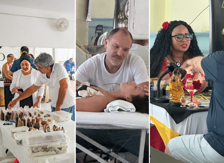 Ao misturar práticas ancestrais com cultura pop, o Festival Outono de Luz cria ponte inédita entre espiritualidade e criatividade na capital capixaba. Foto: Divulgação/ Montagem Portal ES360