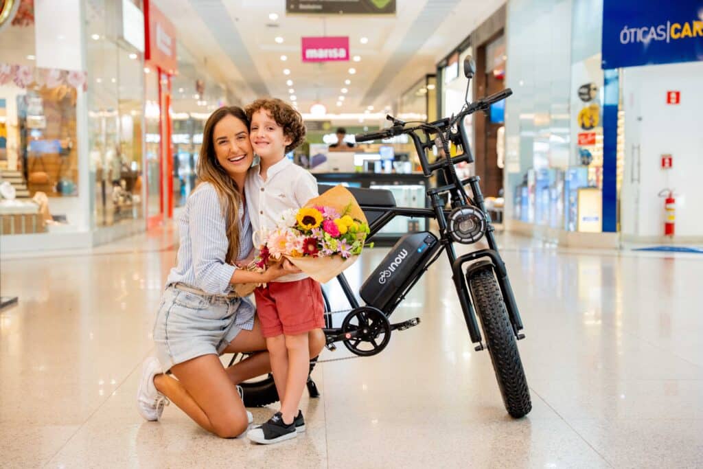 Shopping Mestre Álvaro irá sortear uma bicicleta elétrica no dia das mães. Foto: Divulgação