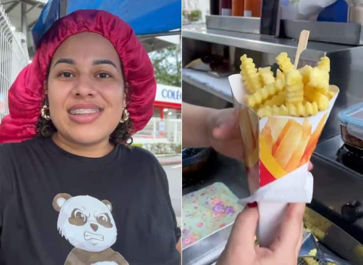 Erica vende batatas fritas há sete anos em Jardim Camburi e conquistou clientes com atendimento acolhedor, qualidade e muito capricho