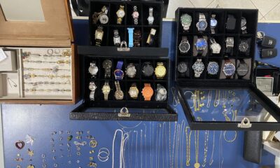 Joias apreendidas na casa da suspeita em Cachoeiro