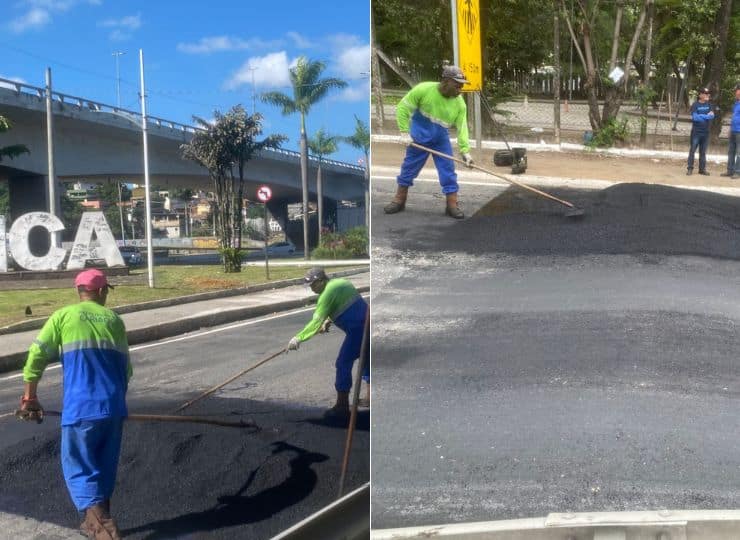 Novo quebra-mola em Cariacica