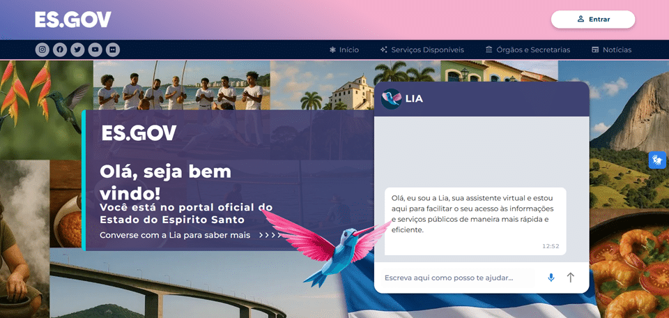 Pelo site, será possível realizar online mais de 600 serviços. Foto: Divulgação (Governo do ES)