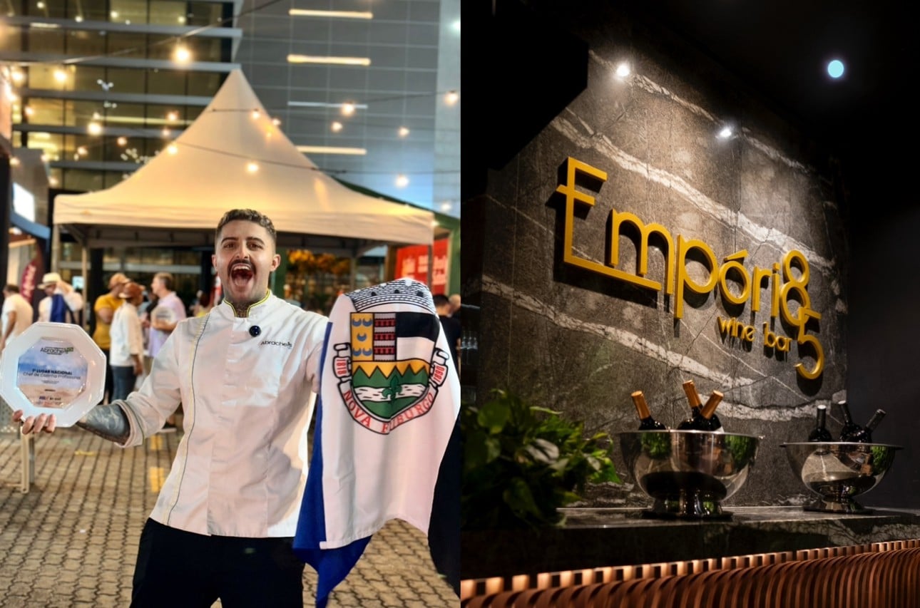 Chef João Vieira, premiado como melhor do Brasil em 2025, assume a cozinha do Empório 85 Wine Bar em Domingos Martins. Foto: Divulgação