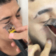 Raspar os cílios compromete essa proteção natural. Foto: Reprodução/TikTok