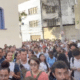 Centenas de funcionários da categoria estavam desde cedo na região. Foto: Reprodução/TV Sim