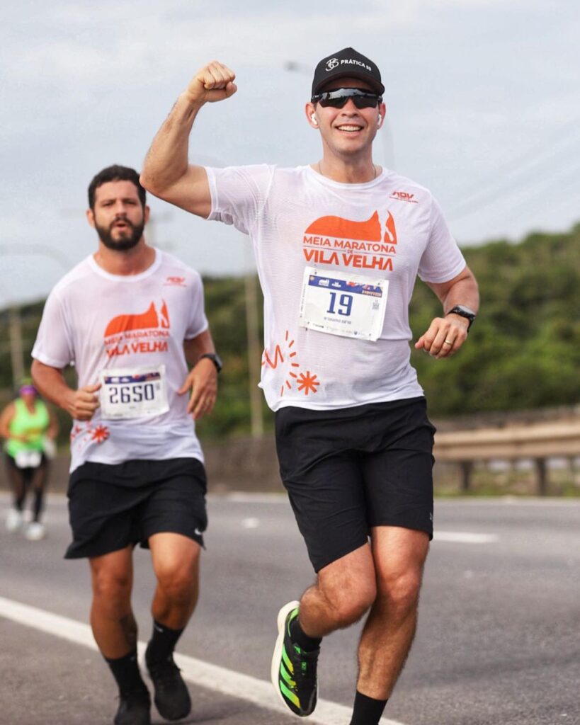 Arnaldinho em corrida de rua. Foto: reprodução Facebook