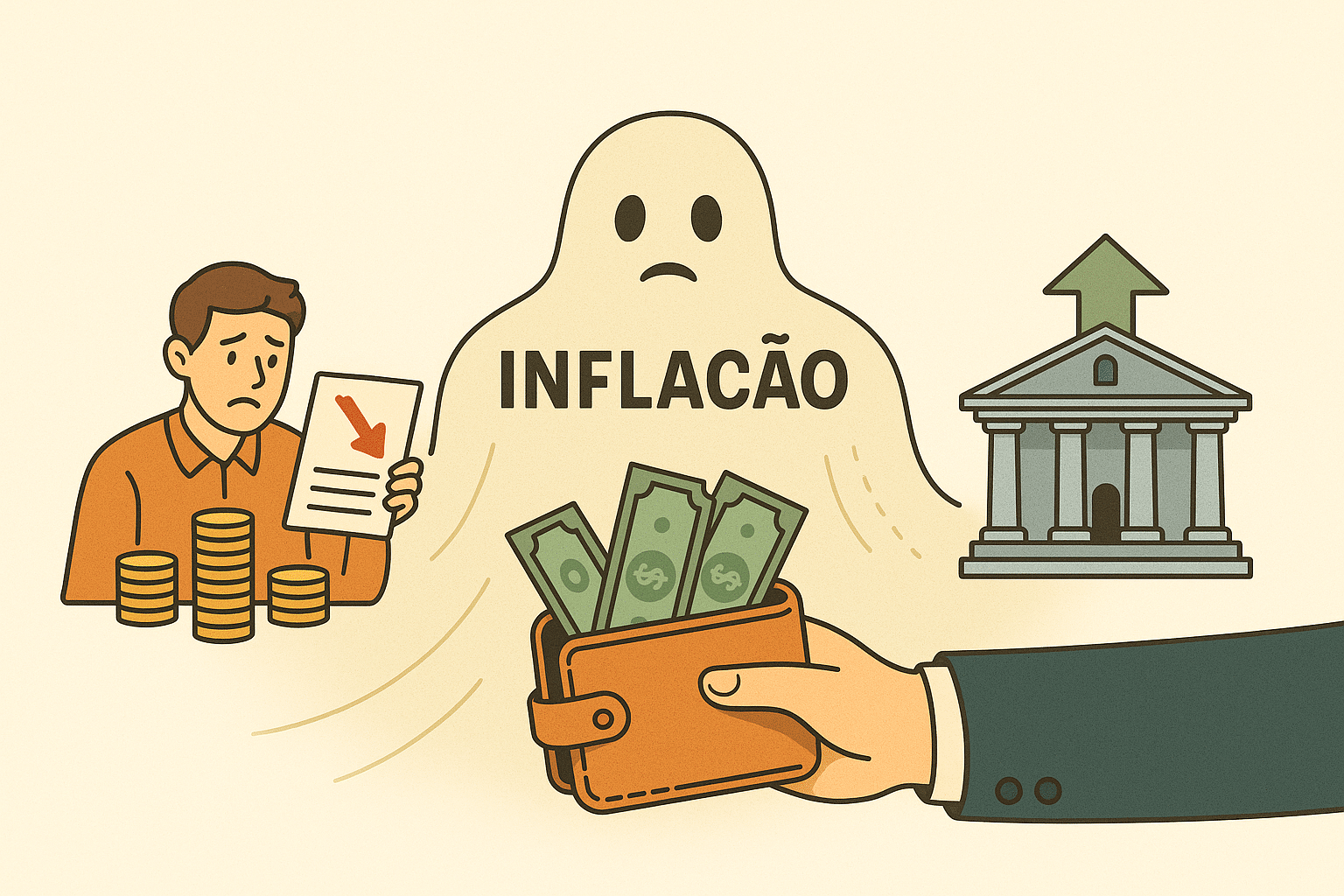 A inflação corrói silenciosamente o valor do seu dinheiro. Por isso, proteger-se é questão de estratégia, não de sorte. Fonte: Arquivo Pessoal