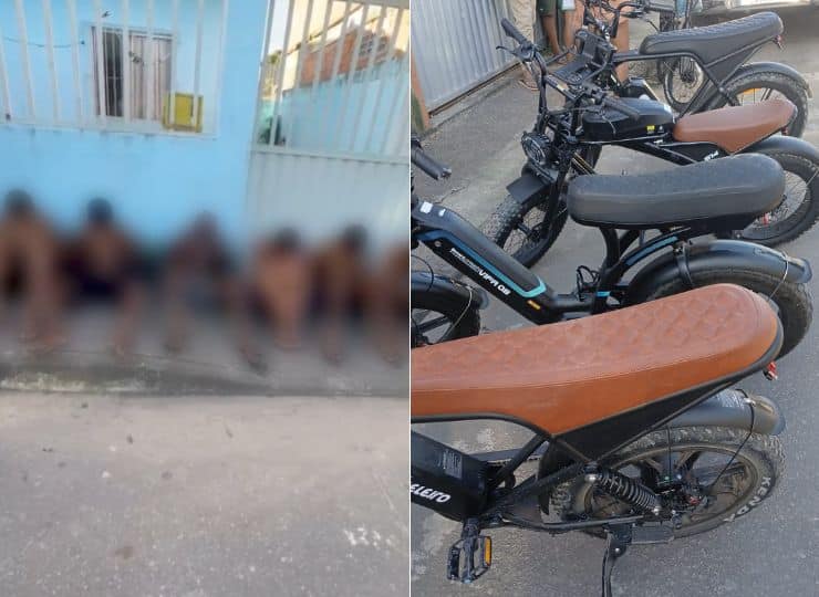 Dez envolvidos no arrastão de bicicletas elétricas na Praia da Costa foram apreendidos