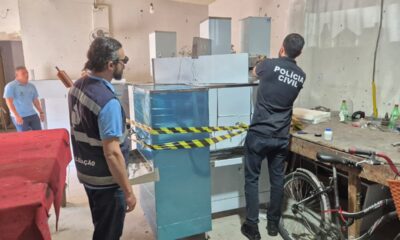 Fábrica clandestina de bebedouros é interditada em Vila Velha