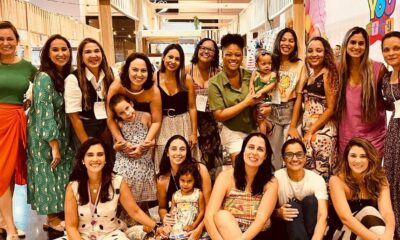 Famílias aproveitam a programação gratuita da Feira Divertida, que reúne cultura, lazer e mães empreendedoras em Santa Lúcia. Foto: Divulgação