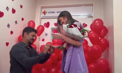 Pedido de casamento marca Dia dos Namorados no Hospital Estadual Dr. Jayme Santos Neves