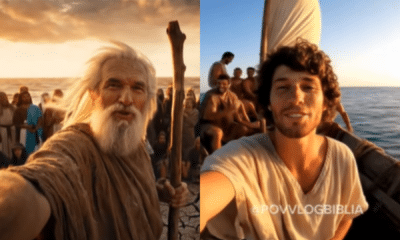 Vlogs com personagens bíblicos feitos por IA transformam passagens sagradas em conteúdo viral nas redes sociais. Foto: Reprodução/ TikTok