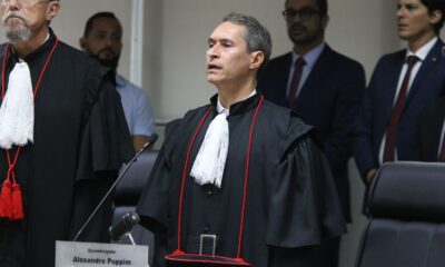 Desembargador Alexandre Puppim em sua posse no TJES. Foto: TJES