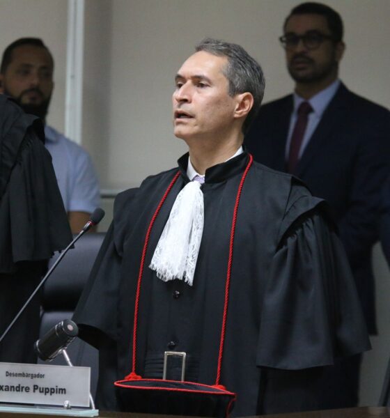 Desembargador Alexandre Puppim em sua posse no TJES. Foto: TJES