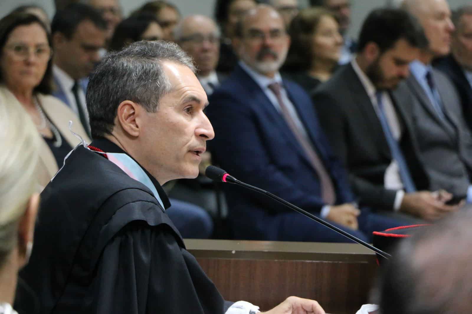 Desembargador Alexandre Puppim em sua posse no TJES. Foto: TJES