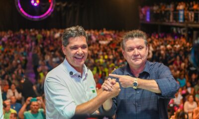 Ricardo Ferraço e Euclério Sampaio em evento pré-eleitoral em Cariacica. Foto: Divulgação