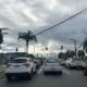 Tempo nublado na Fernando Ferrari, em Goiabeiras, Vitória