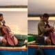 Violoncelo no pôr do sol atrai turistas para a Ilha das Caieiras