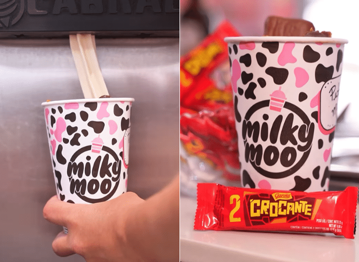 “Pede Mooleca” é o lançamento especial da Milky Moo. Foto: Reprodução/Instagram/@milkymoo