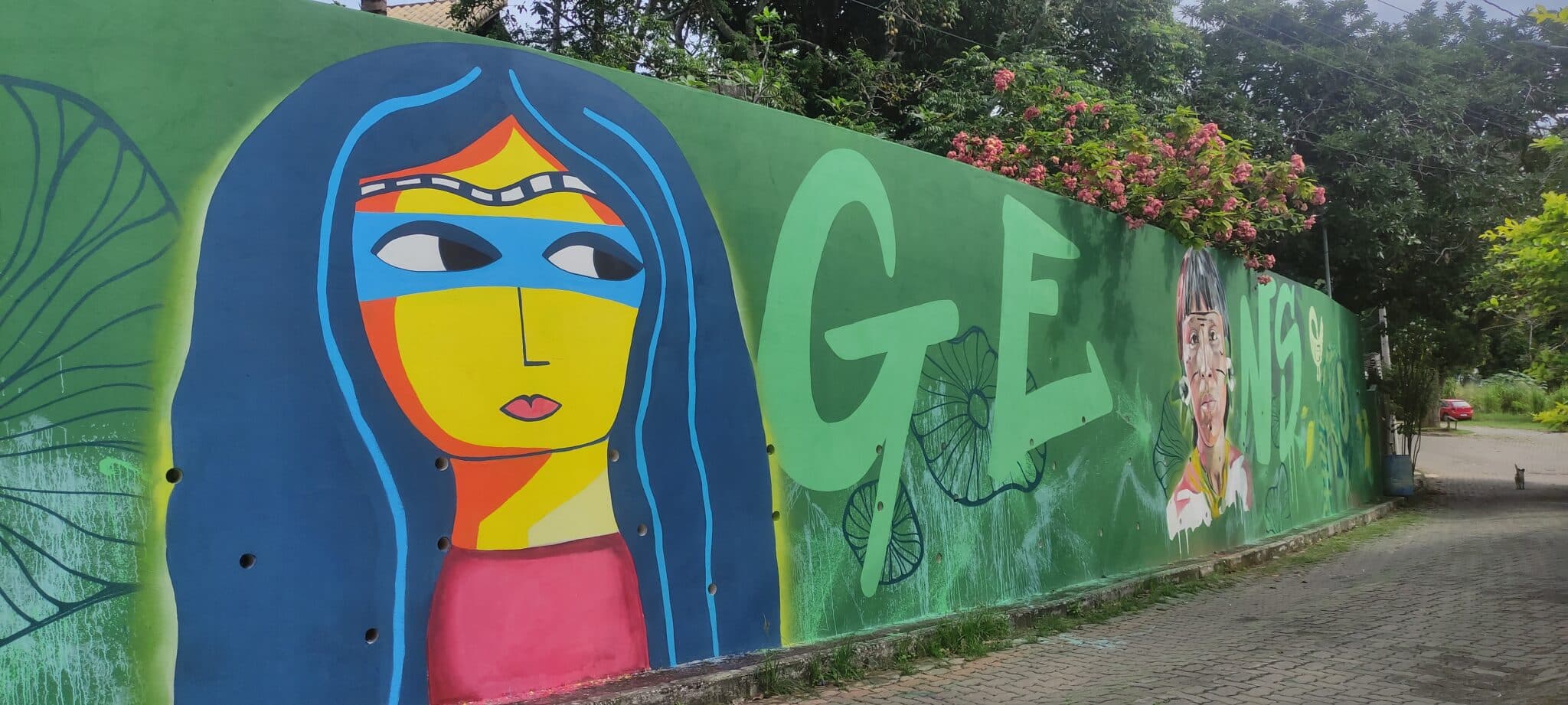 Finalizado em Guarapari, mural do projeto Origens homenageia raízes afro-indígenas e história local. Foto: Divulgação
