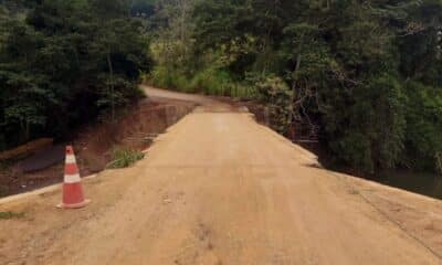 Ponte sobre o Rio Pancas, no distrito de Ângelo Frechiani, em Colatina