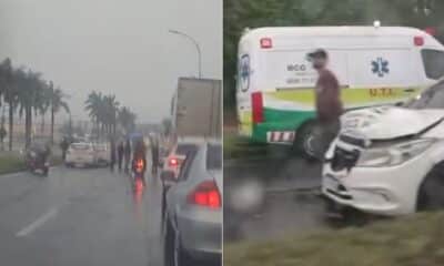 Adolescente morre atropelado após engavetamento na BR-101, Serra