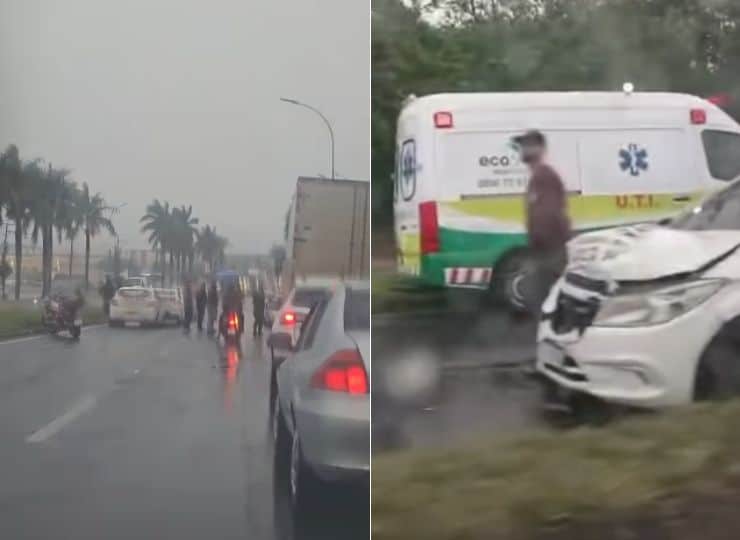 Adolescente morre atropelado após engavetamento na BR-101, Serra