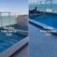 Água de piscina balança no alto de prédio de Vila Velha e intriga moradores
