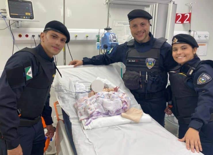Bebê de 37 dias é salva por guarda em Cariacica
