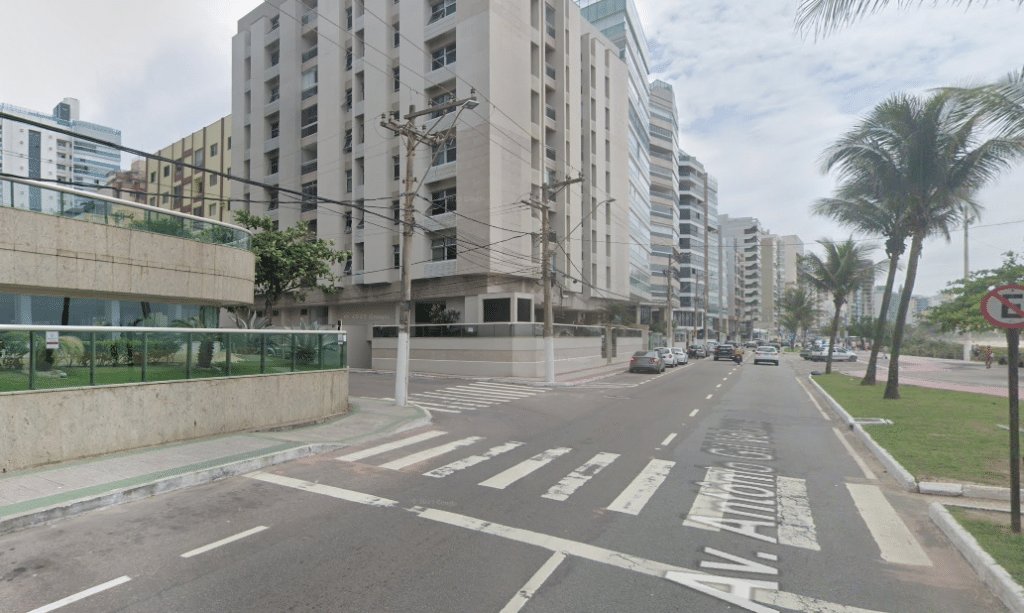 Segundo a prefeitura, a Praia da Costa começa a partir da Rua Santa Catarina e a avenida Antônio Gil Veloso. Foto: Reprodução