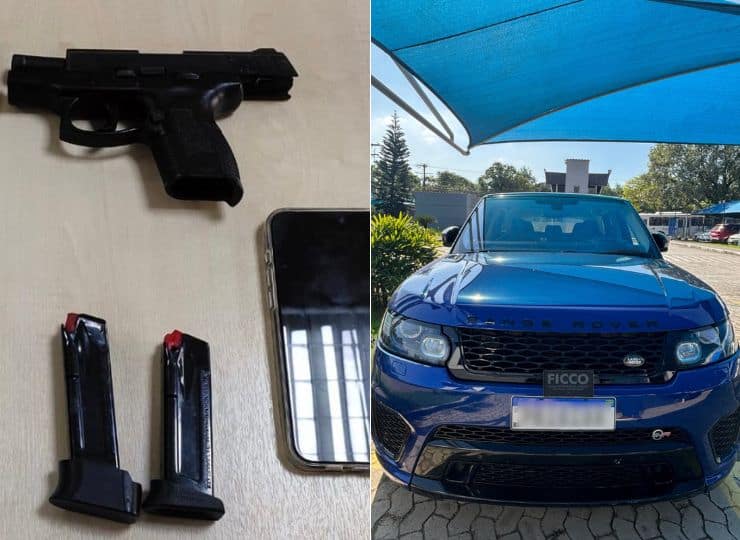 Carro de luxo de R$ 360 mil e arma de fogo são apreendidos em Vitória