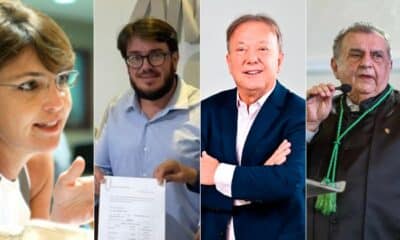 Da esquerda para a direita: Solange Lube, Luciano Pingo, Guerino Balestrassi e Sérgio Borges.