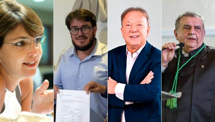 Da esquerda para a direita: Solange Lube, Luciano Pingo, Guerino Balestrassi e Sérgio Borges.