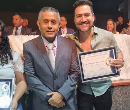 Christovam de Mendonça recebeu homenagem do vereador Cesinha (PV) em 2023. Foto: reprodução Instagram